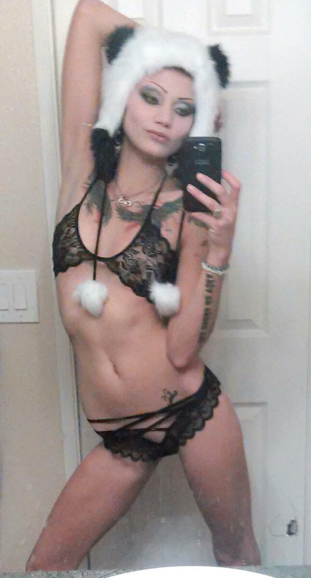 Tiny Tattooed Goth Stripper — 27