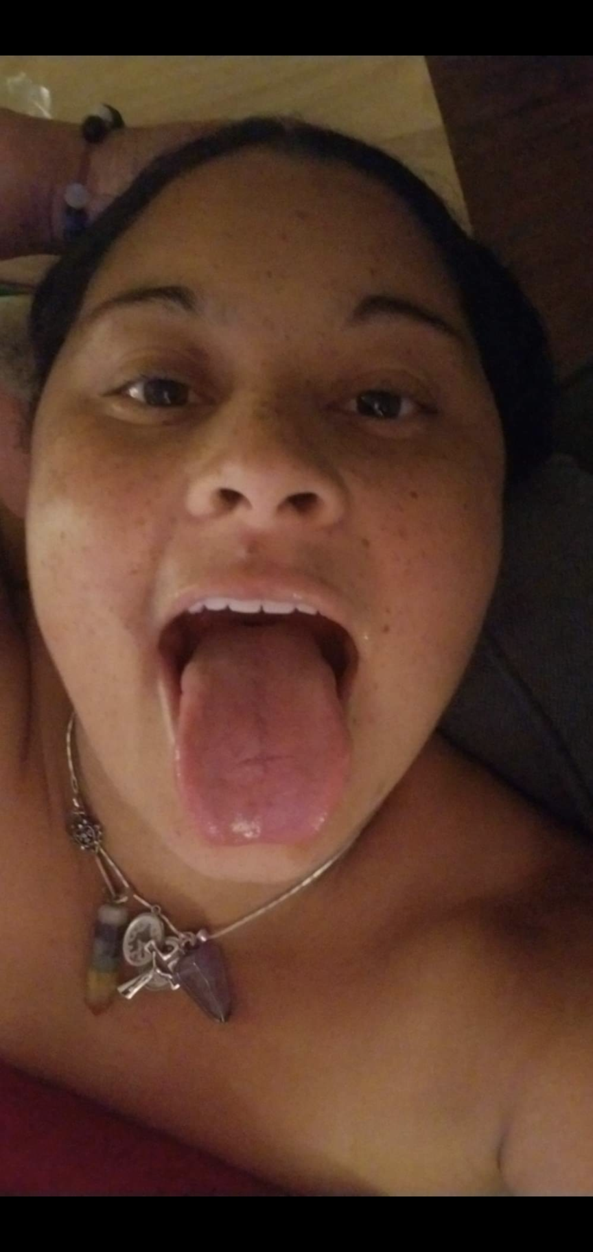 Cum in my throat and all over my face and tongue — 7