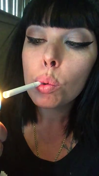 #2 Women With Bangs Smoking Cigarettes !!!! — 9